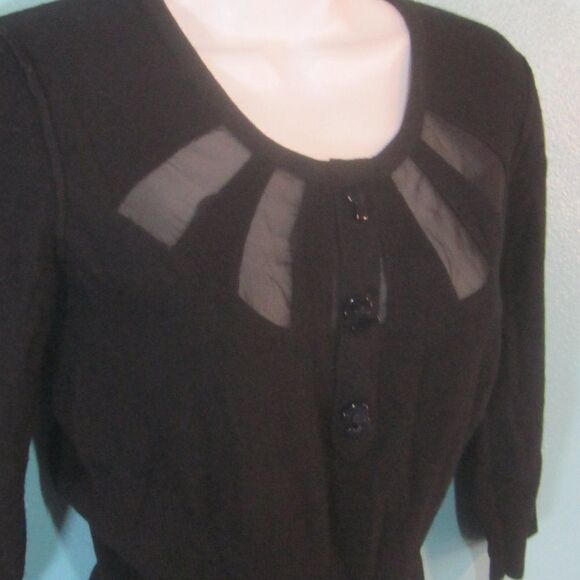 Sonia Rykiel Stella McCartney Black Wool & Cashmere Sweater Fits Womens XS - Picture 6 of 11